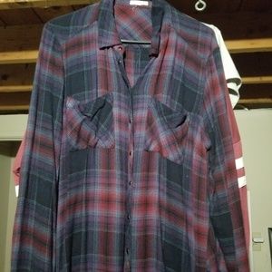 Plus size plaid